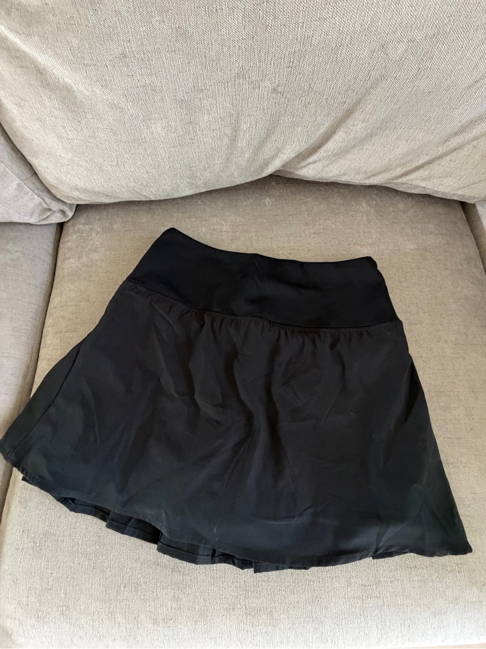 Black Women's Tennis Skirt - Stretch Waistband